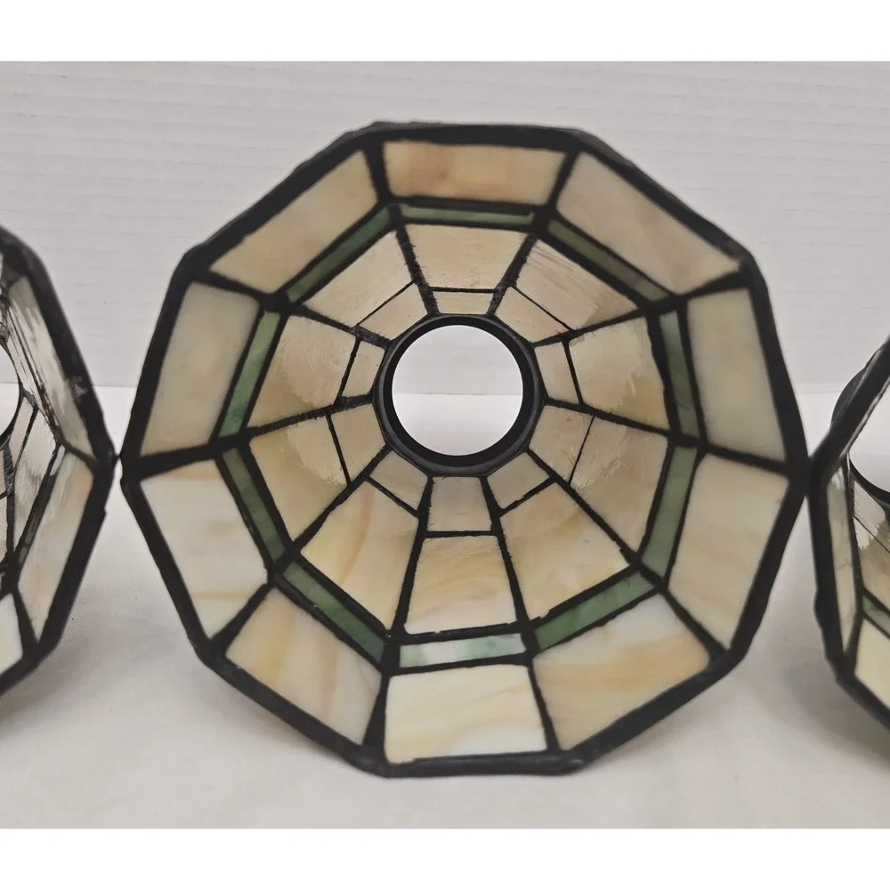 VTG Mission Tiffany Style Stained Glass Lights Shades 2-1/4